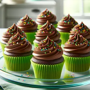 Cupcakedozen.nl Lime green cases (360 pcs.)