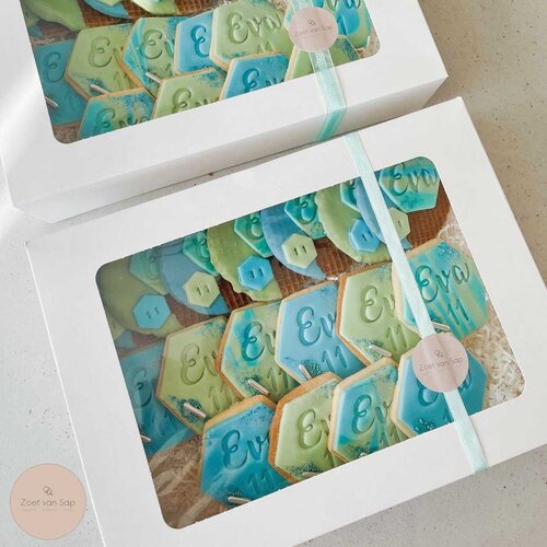 Biologische doos voor 12 cupcakes (25 stuks)