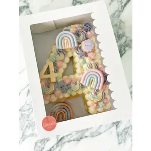 Cupcakedozen.nl MDF cake boards 34x26cm - matte white (10 pcs)