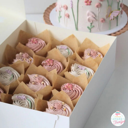 Cupcakedozen.nl Cocoa paper baking cups tulip (267 pieces)