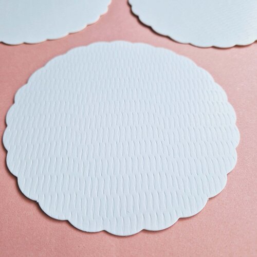 Cupcakedozen.nl Cake cards white Ø13mm (50 pieces)