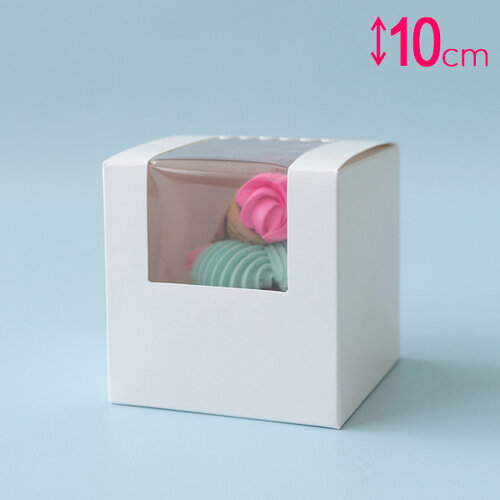 Cupcakedozen.nl Box für 1 Cupcake - Schaufenster (10 Stück)