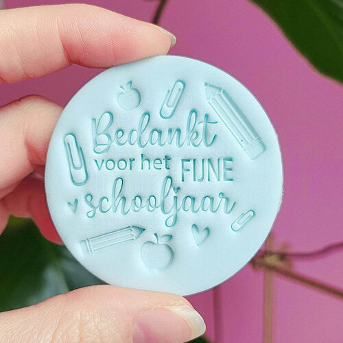 Koekatelier Cookie stamp - "Bedankt voor het fijne schooljaar"