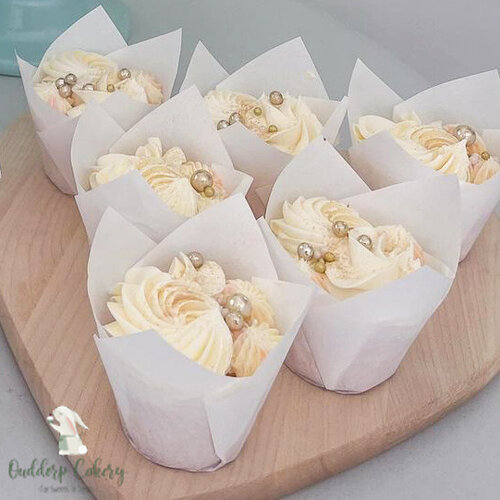 Cupcakedozen.nl Tulp baking cups - wit (267 st.)