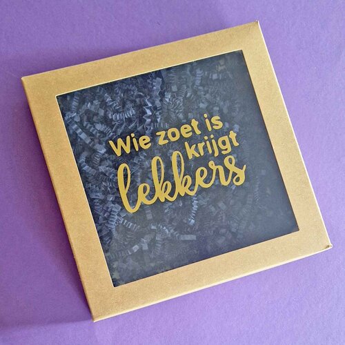 Gifts by Rose Sweetbox sticker - "Wie zoet is krijgt lekkers" (5 stuks)