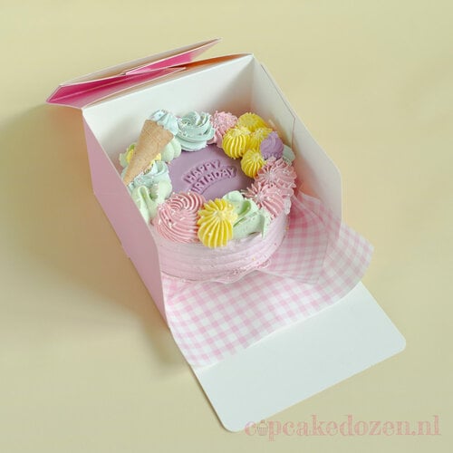 Cupcakedozen.nl Rosa Bento Box - Schaufenster (25 Stück)