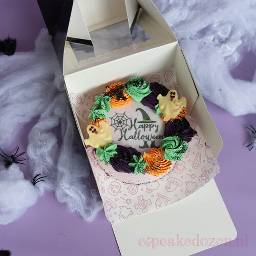 Cupcakedozen.nl Vetvrij papier - Halloween paars (100 stuks)