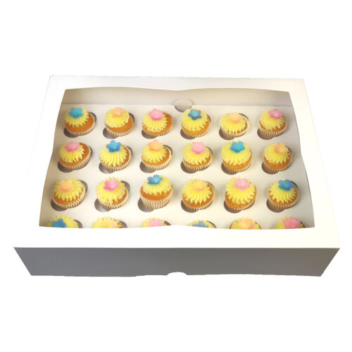 White box for 24 mini cupcakes (25 pcs)