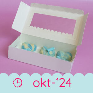 Cupcakedozen.nl White sweet box 23x12,5x5 - shop window (25 pcs)