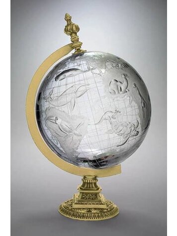 AP crystal Kristallen wereldbol met dieren