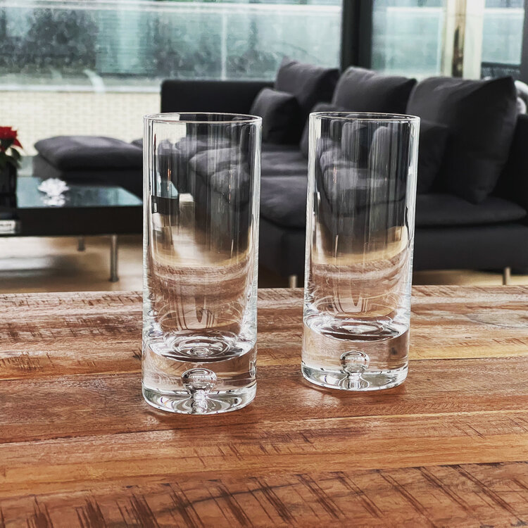 Skloglass Handgemaakt kristallen long glas Bubble