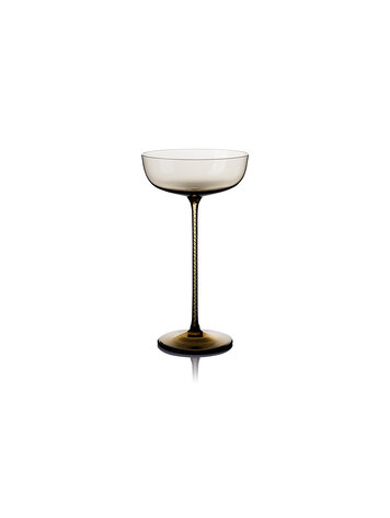 Skloglass Tangled champagneglas / 2st - Smoke