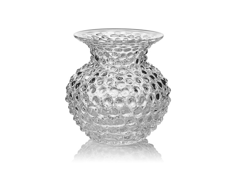 Skloglass Handgemaakt kristallen Lobelia vaas Kristal