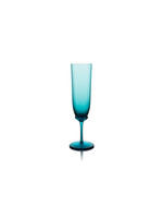 Skloglass Sakura champagneglas / 2st - Aquamarijn