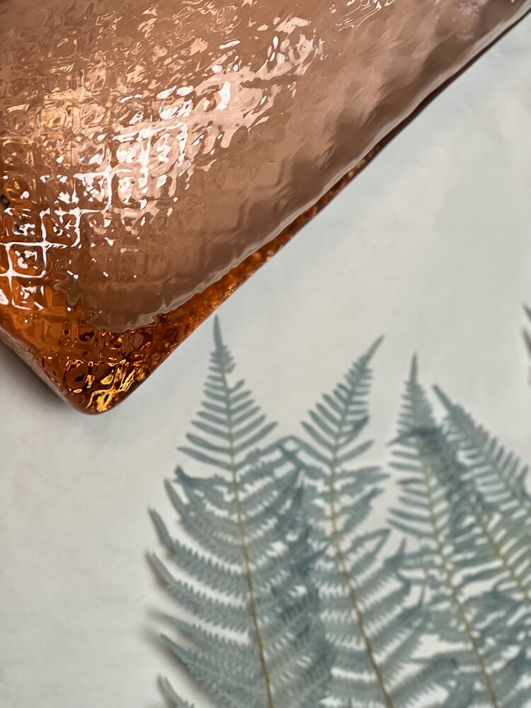 Skloglass Handgemaakt kristallen Lilie vaas 300mm - Roze