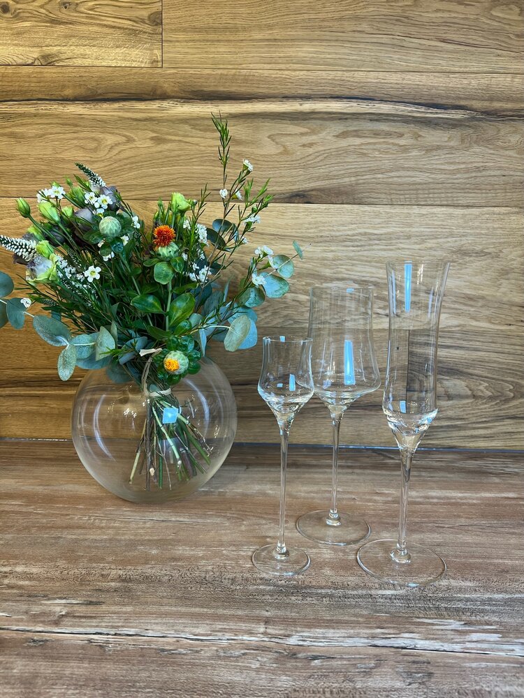 Skloglass Handgemaakte  champagneglazen IRIS