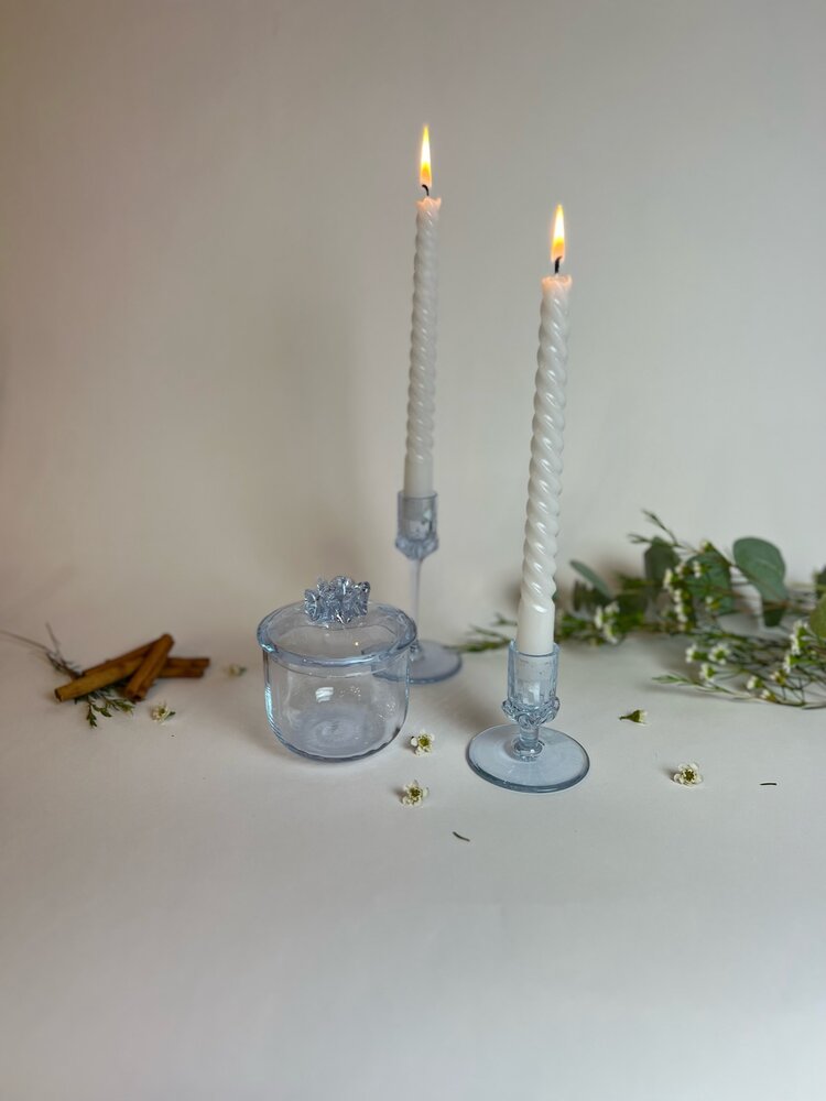 Skloglass Handgemaakte  kristal kandelaar 13cm Sakura  Alexandrite