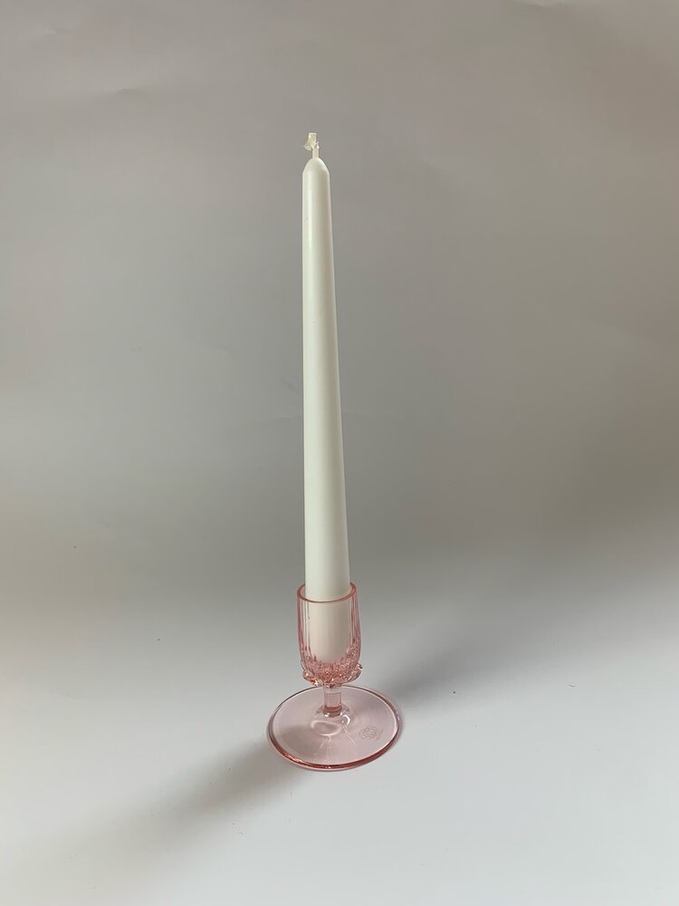 Skloglass Handgemaakte  kristal kandelaar 7 cm Sakura Roze