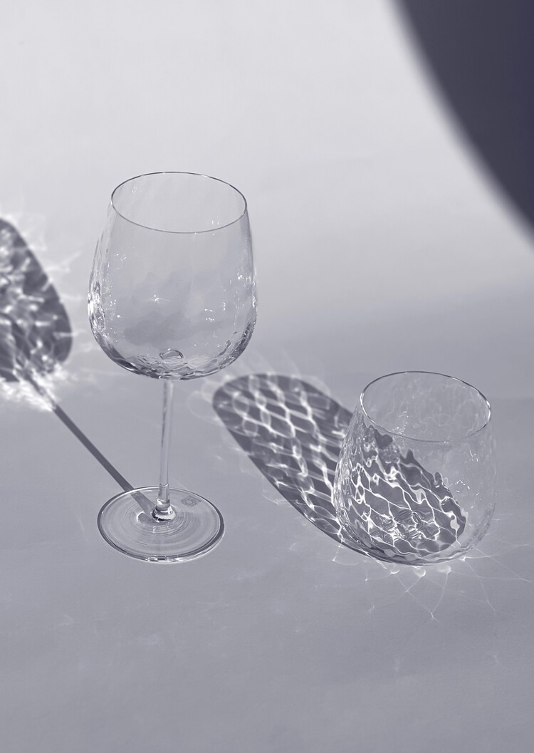 Skloglass Zinnia handgemaakte wijnglazen / 2st - Kristal