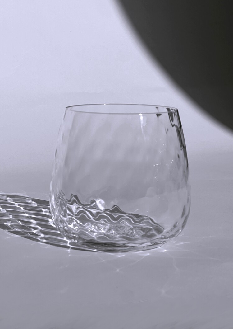 Skloglass Zinnia handgemaakte waterglazen / 2st - Kristal