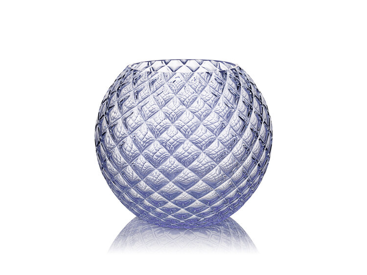 Skloglass Handgemaakt kristallen Dahlia bolvaas 150mm - Alexandrite