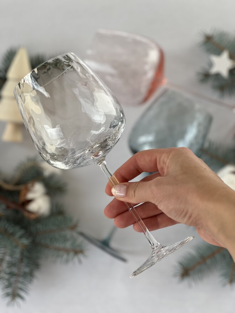 Skloglass Zinnia handgemaakte wijnglazen / 6st mix kleuren