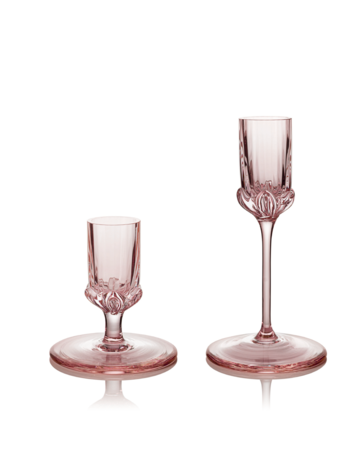 Skloglass Handgemaakte  kandelaars  Sakura - ROZE