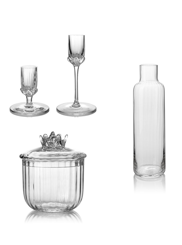 Skloglass Handgemaakte  groot cadeuset  Sakura KRISTAL