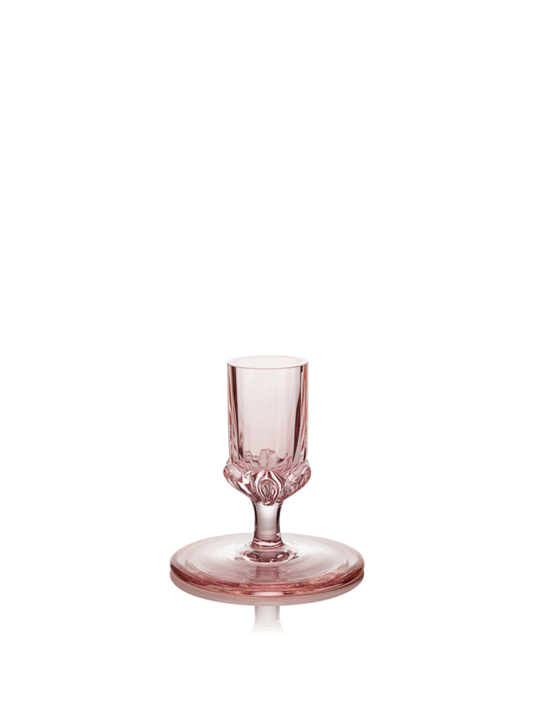 Skloglass Handgemaakte  kristal kandelaar 7 cm Sakura Roze