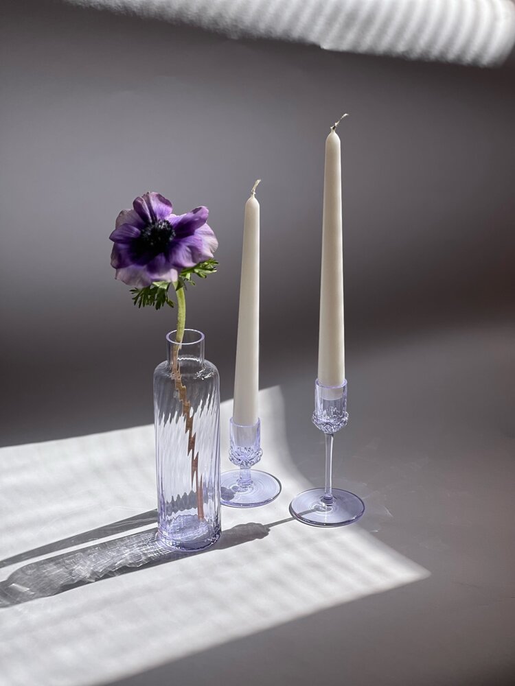 Skloglass Handgemaakte  7cm & 13cm kandelaars Sakura - ALEXANDRIT