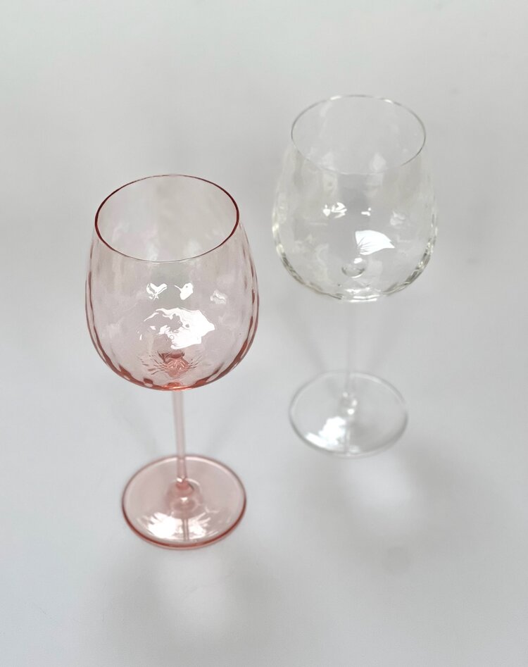 Skloglass Zinnia handgemaakte wijnglazen / 6st mix kleuren