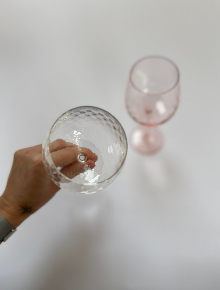 Skloglass Zinnia handgemaakte wijnglazen / 6st mix kleuren