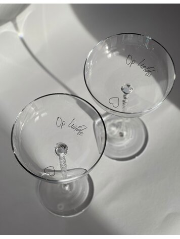 Skloglass Op Liefde Tangled champagneglas / 2st