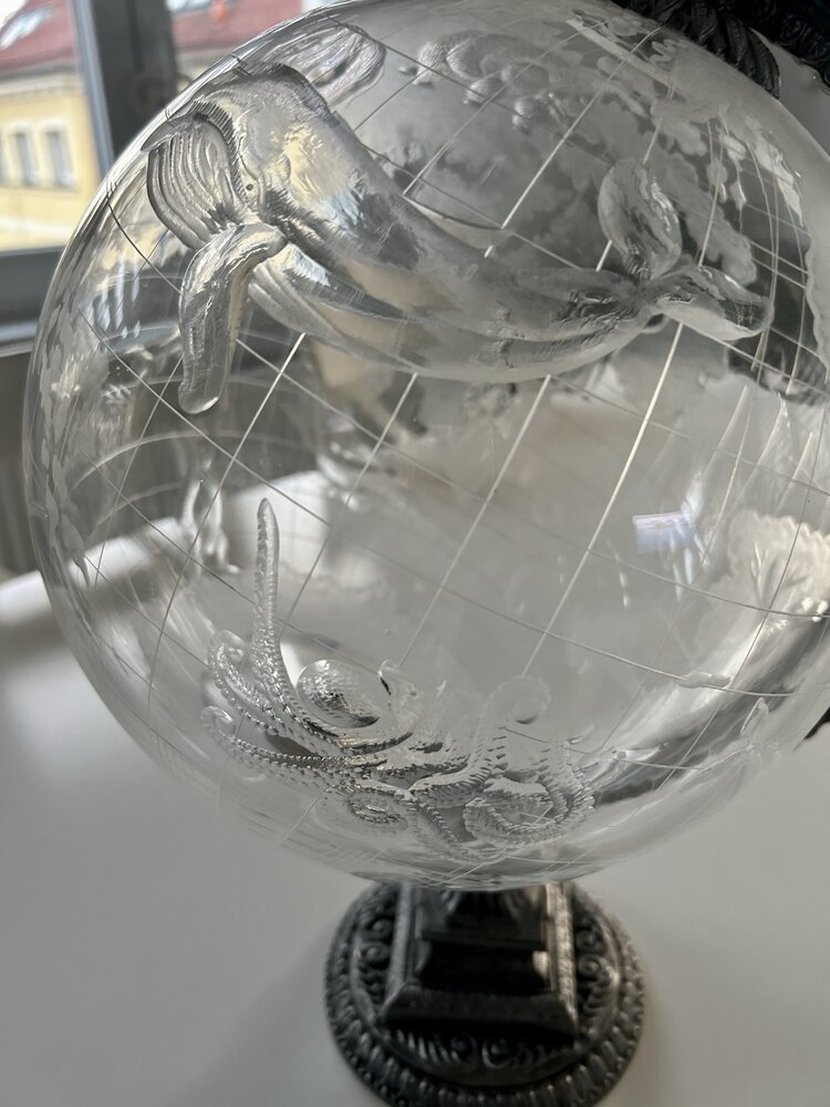 AP crystal Kristallen wereldbol met dieren