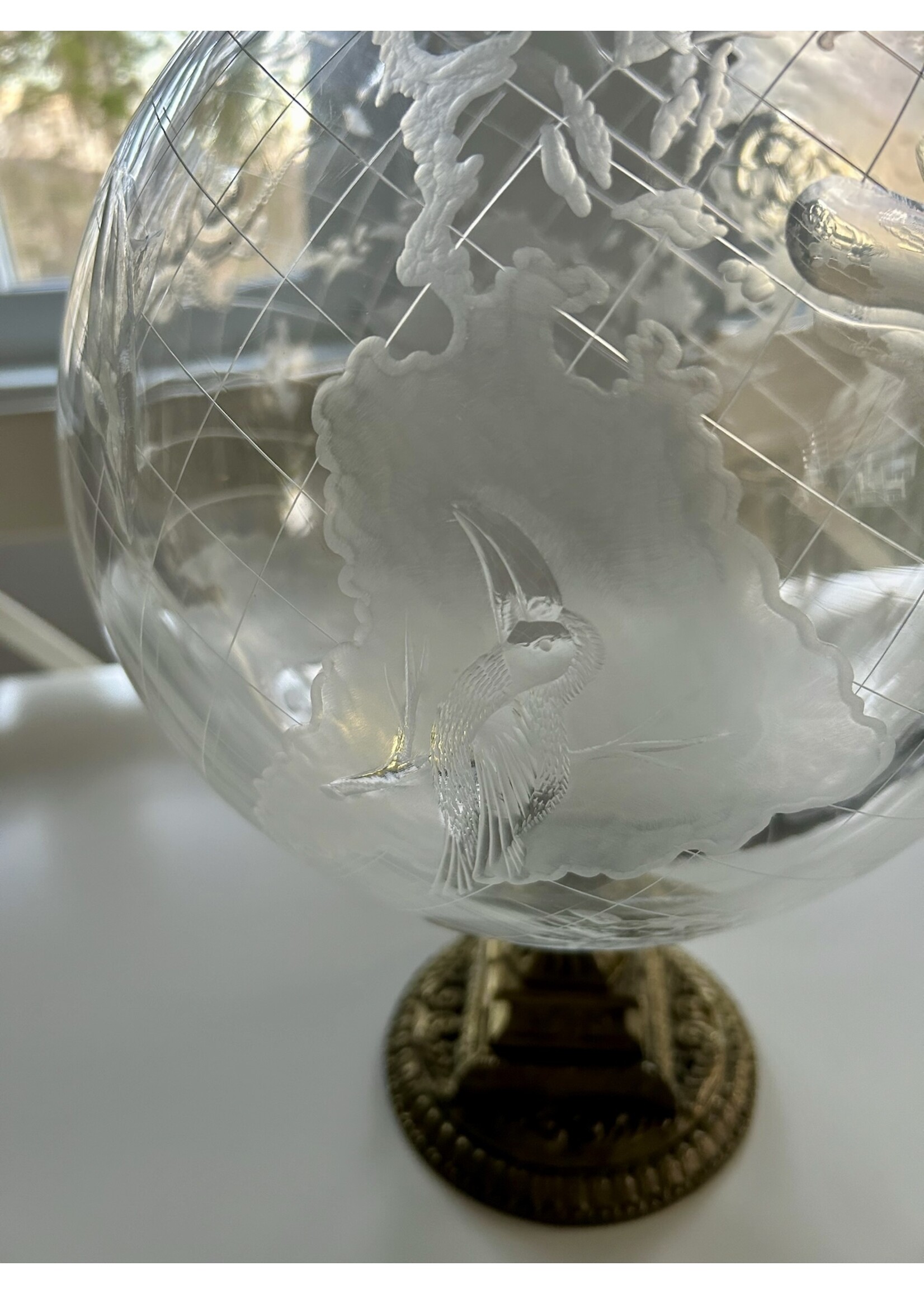 AP crystal Kristallen wereldbol met dieren