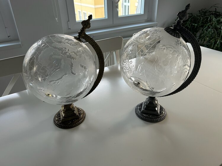 AP crystal Kristallen wereldbol met dieren