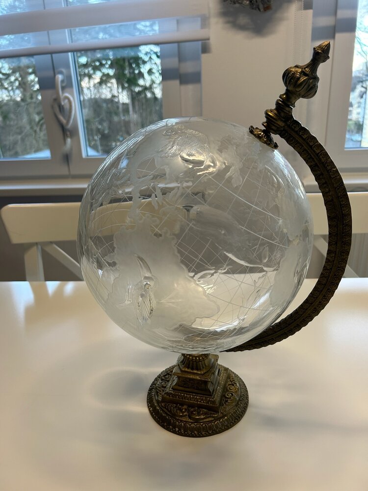 AP crystal Kristallen wereldbol met dieren