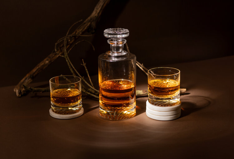 Skloglass Handgemaakte kristallen whisky set RASTR