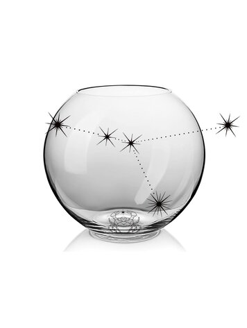 Skloglass Horoscoop kristallen bolvaas 18cm KREEFT