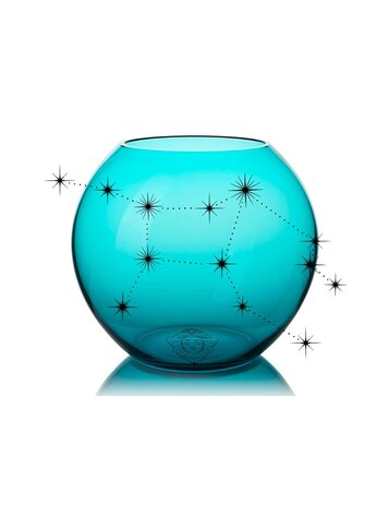 Skloglass Horoscoop kristallen bolvaas 18cm MAAGD