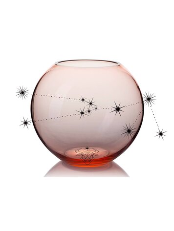 Skloglass Horoscoop kristallen bolvaas 18cm STIER