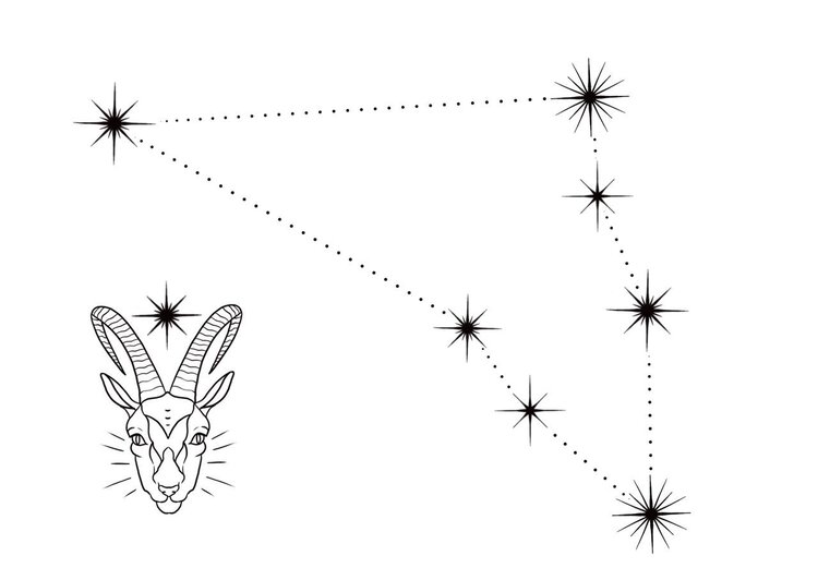 Skloglass Horoskoop STEENBOK op Kristallen bolvaas 180mm