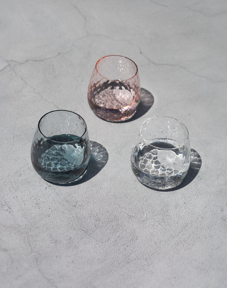 Skloglass Zinnia waterglas / 6st Kleuren MIX