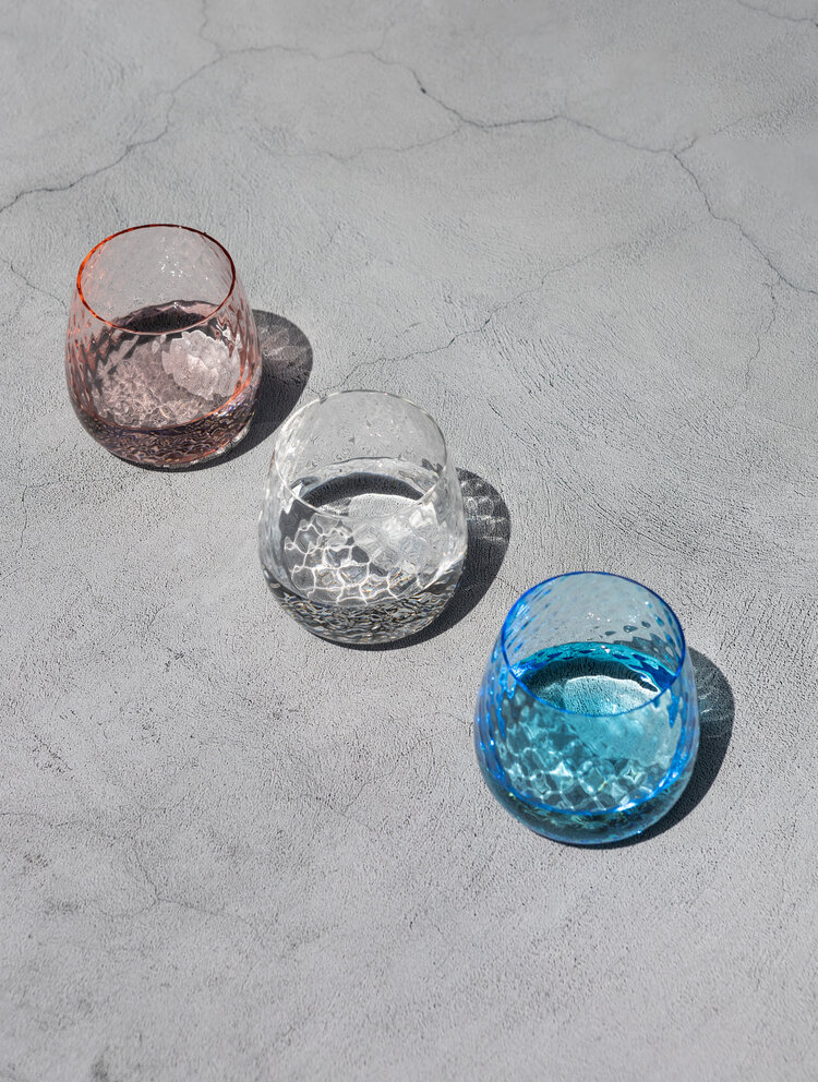 Skloglass Zinnia waterglas / 6st Kleuren MIX