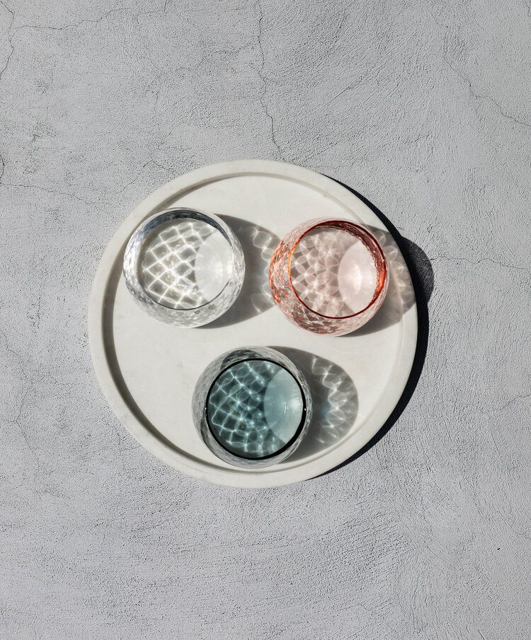 Skloglass Zinnia waterglas / 6st Kleuren MIX