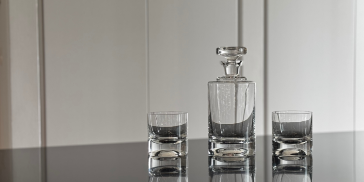 Skloglass Handgemaakte & handgeslepen whiskyglas LENS