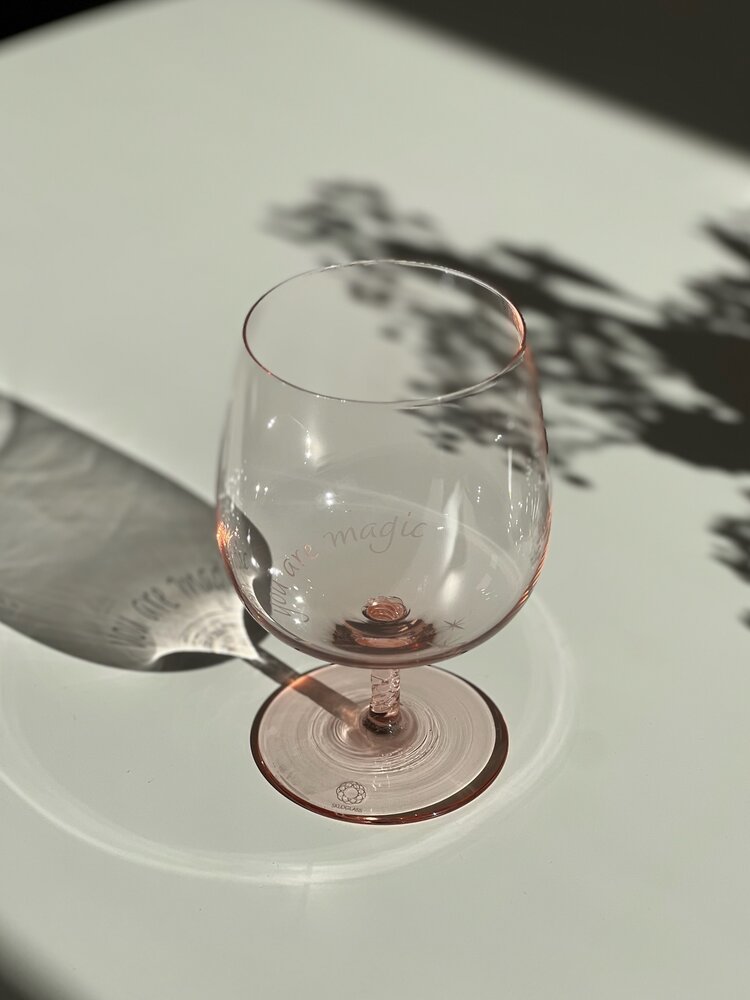 Skloglass Tangled waterglas met gegraveerde tekst