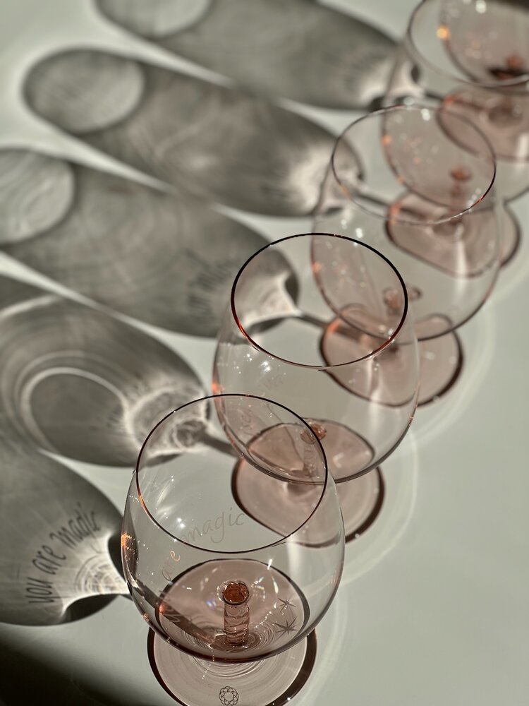 Skloglass Tangled waterglas met gegraveerde tekst