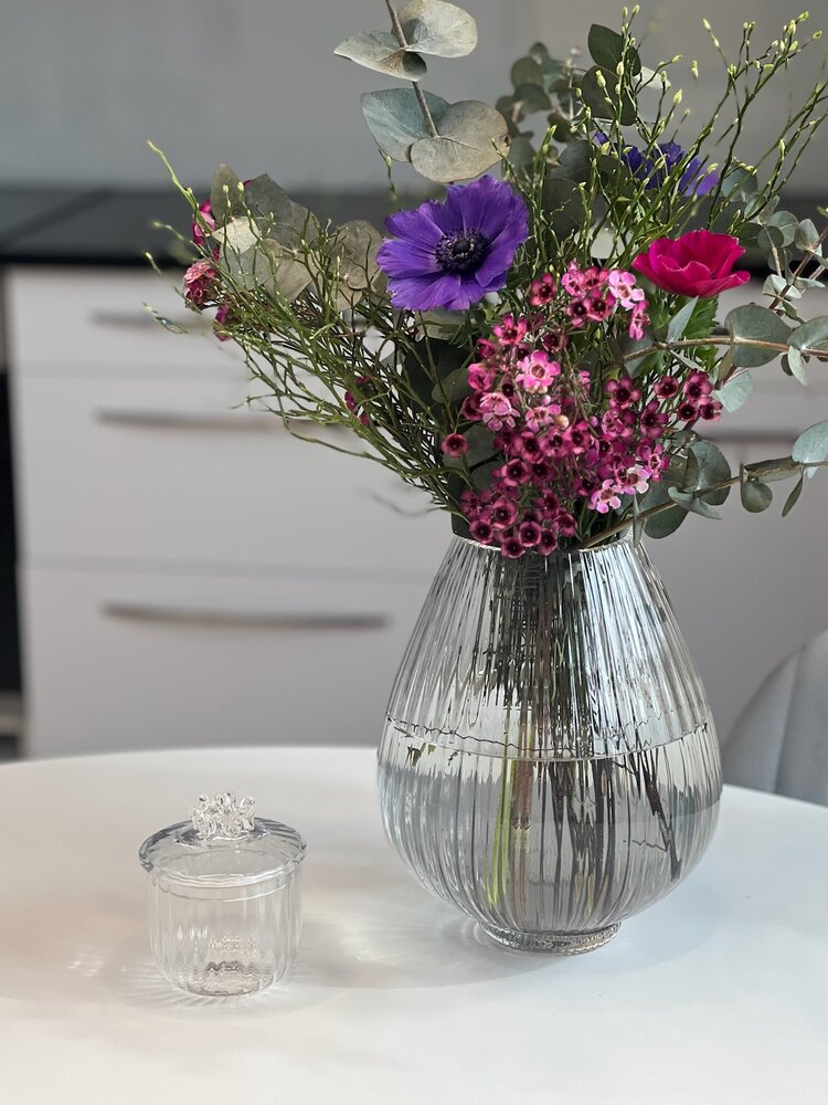 Skloglass Handgemaakt kristallen Sakura vaas - Kristal