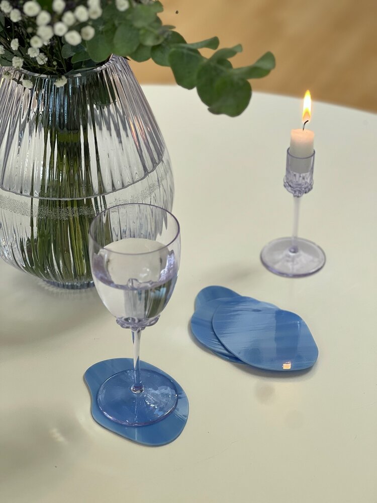 Skloglass Handgemaakt kristallen Sakura vaas - Alexandrit